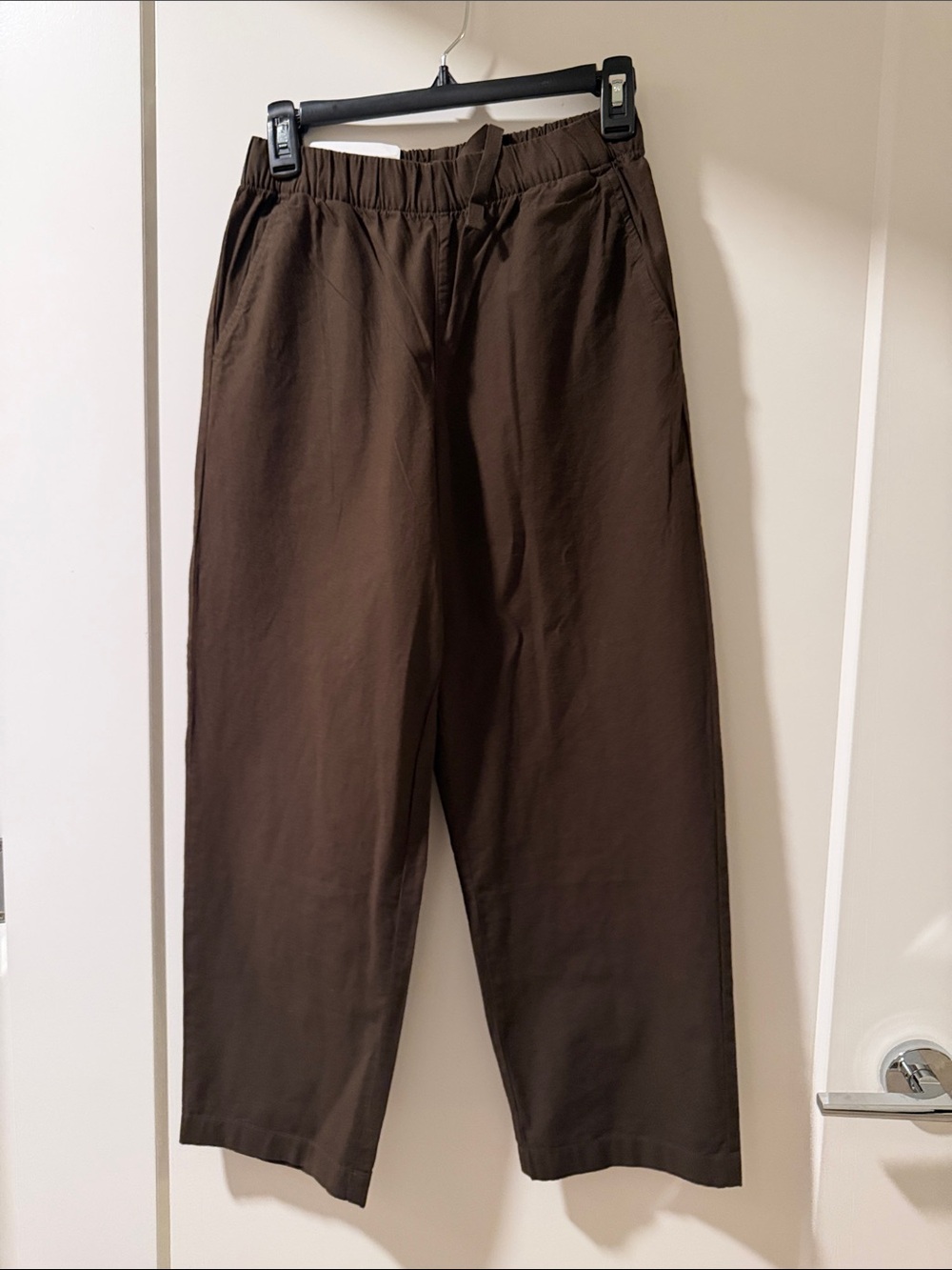 Uniqlo Women's Dark Brown Drawstring Chinos